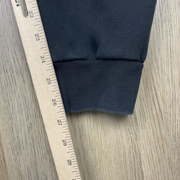 Nike Tech Fleece Jogger Pants Mens Large Black Tapered Cuffed Zip Pocket Swoosh - Picture 11 of 12